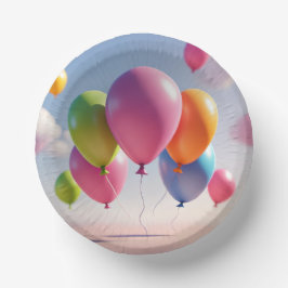 Paper Bowl (Balloons-Birthday Party) Pappteller