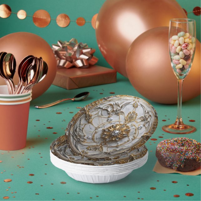 Paper Bowls for Teen/Adult Party Pappteller (Multi)