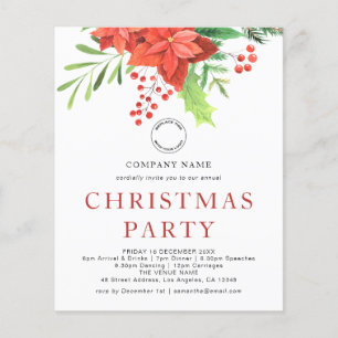 PAPER Business Logo Poinsettia Weihnachtsgebäck Pa Flyer