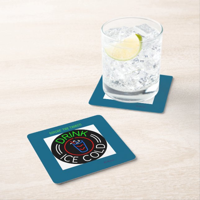 Paper Coaster Rechteckiger Pappuntersetzer (Vor Ort)