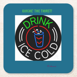 Paper Coaster Rechteckiger Pappuntersetzer