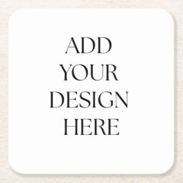 Paper Coaster Rechteckiger Pappuntersetzer