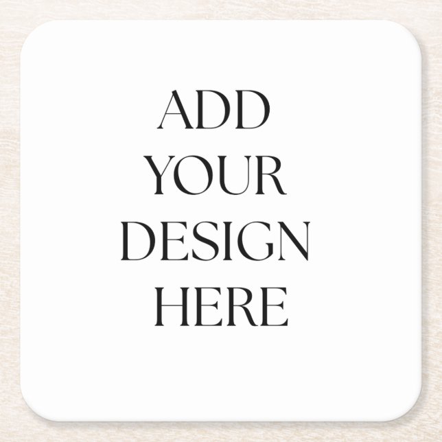 Paper Coaster Rechteckiger Pappuntersetzer (Vorderseite)