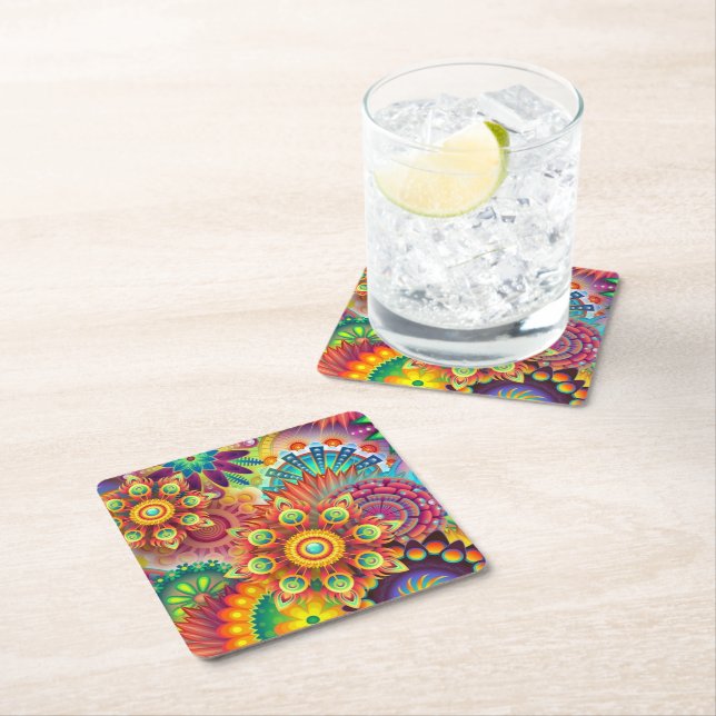 Paper Coaster Rechteckiger Pappuntersetzer (Vor Ort)