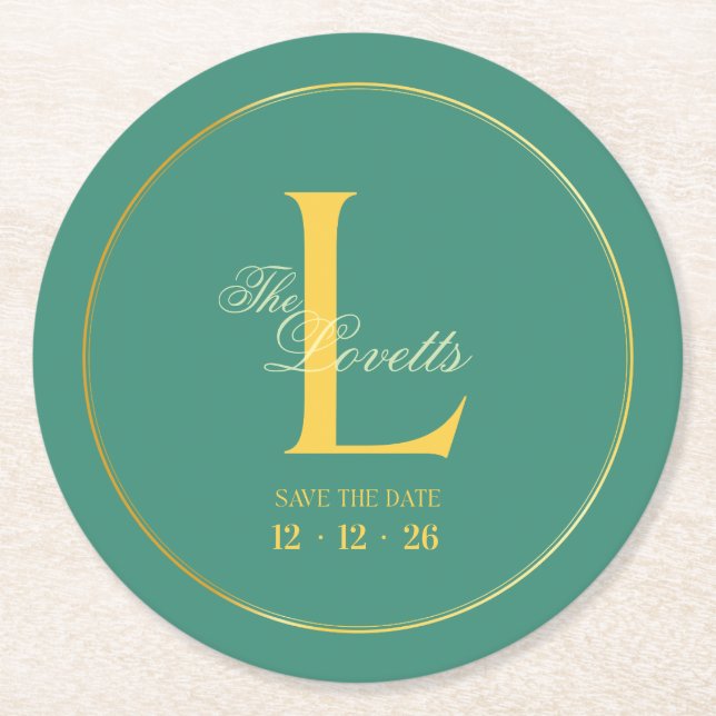 Paper Coaster Runder Pappuntersetzer (Vorderseite)