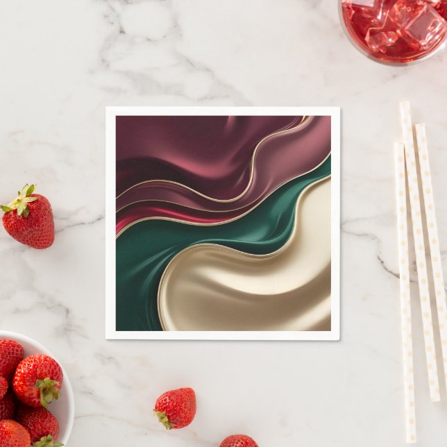 Paper cocktail napkin in stylish graphic serviette (Beispiel)