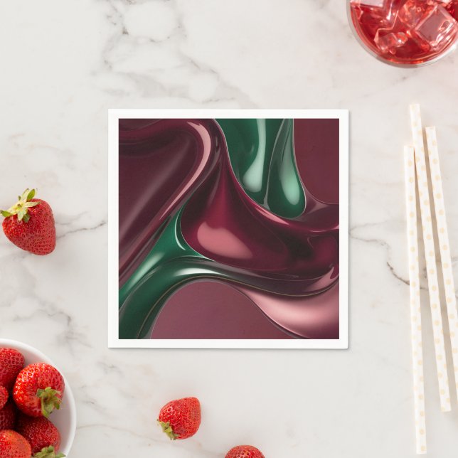 Paper cocktail napkin in stylish graphic serviette (Beispiel)