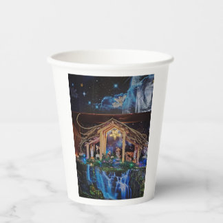 Paper cup for christmas nativityscene pappbecher