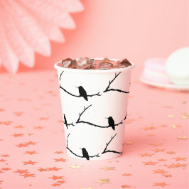 Paper Cup - Hummingbird am Zweig Pappbecher