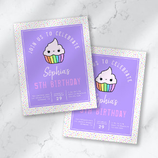 PAPER Cupcake Kids Einladung zur Geburtstagsparty Flyer