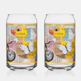 Paper Duck Soda Glass Dosenglas