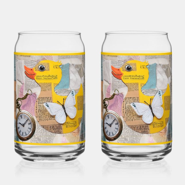 Paper Duck Soda Glass Dosenglas (Vorderseite)