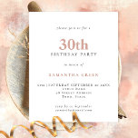 PAPER Einfache Textblüte 30. Geburtstagsfeier Einl Flyer<br><div class="desc">PAPER Einfache Textblüte 30. Geburtstag Einladung. Eine vollständig anpassbare,  preisgünstige PAPER,  keine Karte,  kleinere 4, 5 x 5, 6 Zoll Alternative ohne Umschläge (A6 ist die nahe Größe,  um zu passen).</div>
