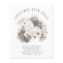 PAPER Eisbär Weihnachts-Open-House-Einladung