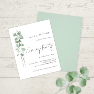 PAPER Eucalyptus Wedding Abend Party Einladung Flyer