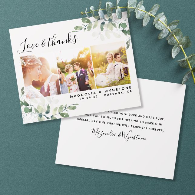 PAPER Foto Eucalyptus Wedding Vielen Dank Flyer (Von Creator hochgeladen)