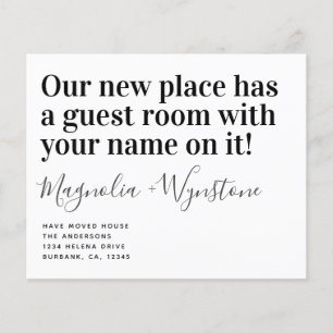 PAPER Funny Moving House Ankündigung Postkarte Flyer