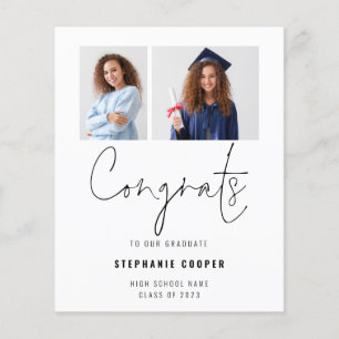 PAPER Glückwunsch 2 Foto 2023 Abitur Ankündigung Flyer