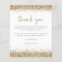 PAPER Gold Glitzer 30. Geburtstag Vielen Dank