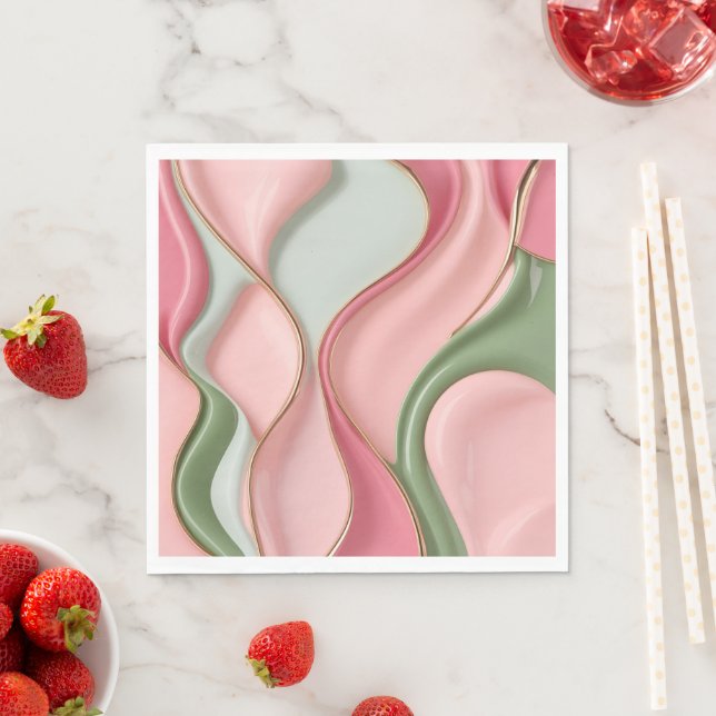 Paper luncheon napkin in stylish graphic serviette (Beispiel)