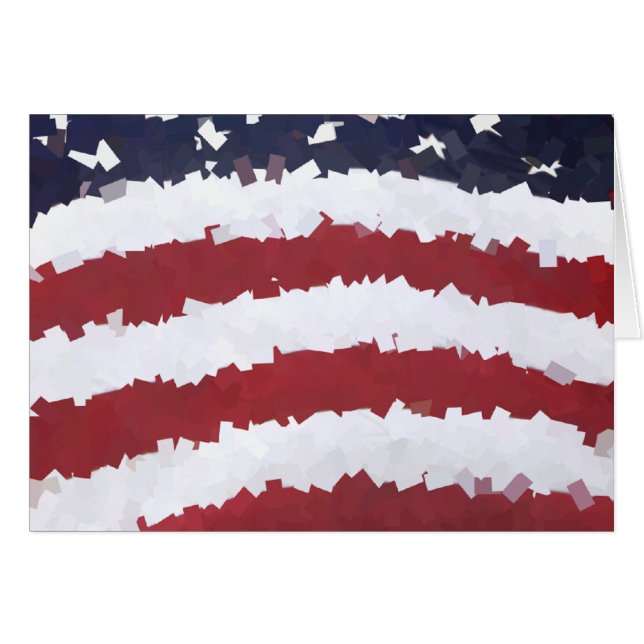 Paper Mache American Flag (Vorderseite (Horizontal))