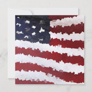 Paper Mache American Flag Einladung