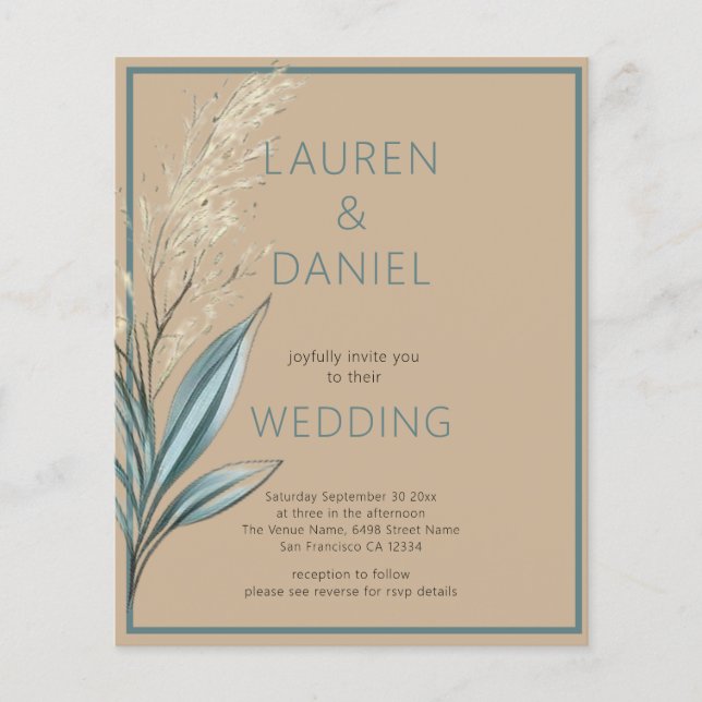 PAPER Minimalistischer Text QR Code Kaffee Blue We Flyer (Vorne)