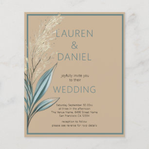 PAPER Minimalistischer Text QR Code Kaffee Blue We Flyer