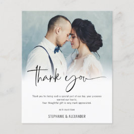 PAPER Modern Foto Overlay Wedding Vielen Dank Flyer