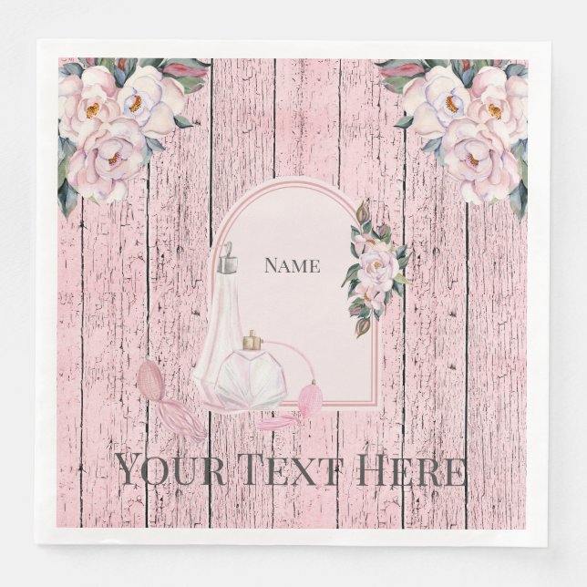 Paper Napkin 8" Little Bit Country, Chic, Boho Serviette (Vorderseite)