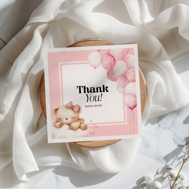 Paper Napkin Baby Dusche Pink Girl Serviette (Von Creator hochgeladen)