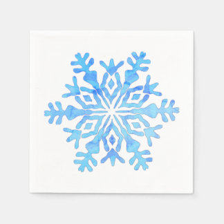 Paper Napkin Blue Schneeflocke Serviette