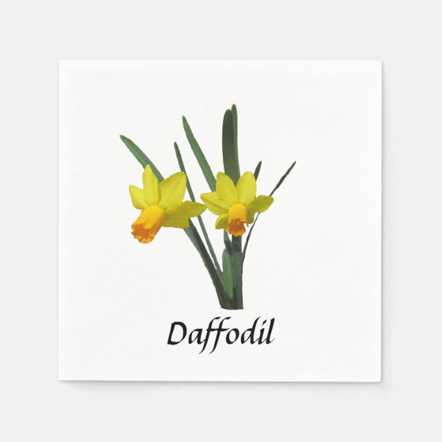 Paper Napkin - Daffodil Serviette (Vorderseite)
