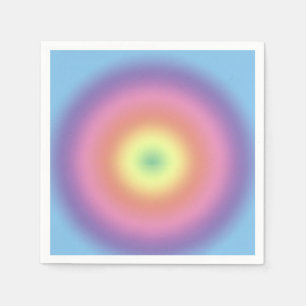 Paper Napkin - Rainbow Circle Serviette