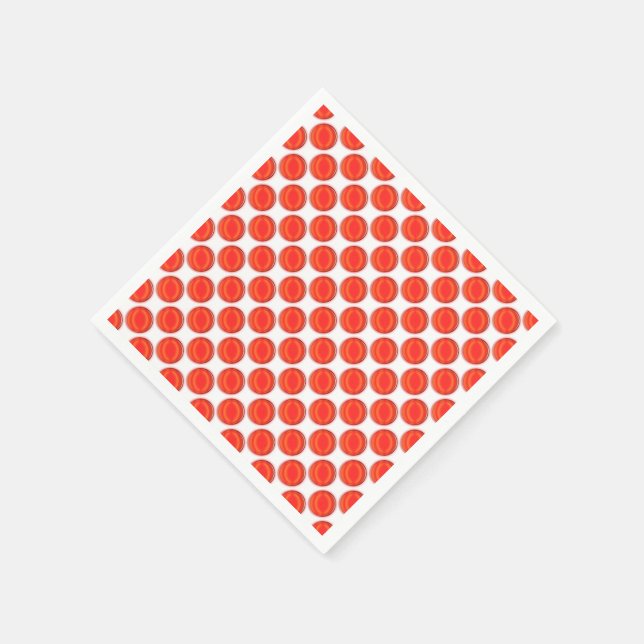 Paper Napkin - Red Dots Serviette (Ecke)