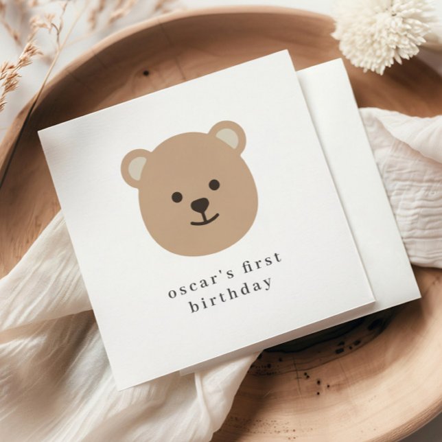 Paper Napkin Serviette (Teddy Bear Face Paper Napkin)