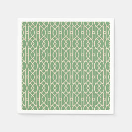 Paper Napkin - TRELLIS - GRÜNE Serviette