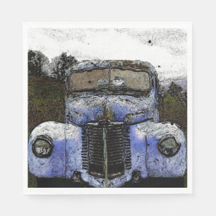 Paper Napkin Vintag Truck Serviette