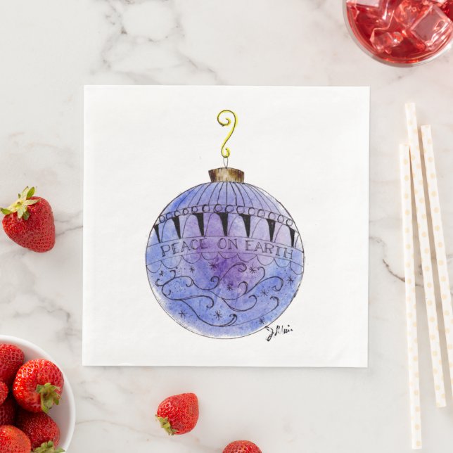 Paper Napkin - Weltfrieden Ornament Serviette (Beispiel)