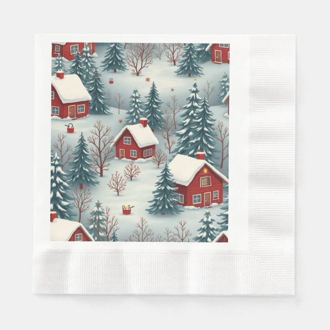 Paper Napkin (Winter) Serviette (Vorderseite)