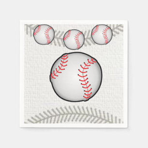 Paper Napkins Baseball Serviette