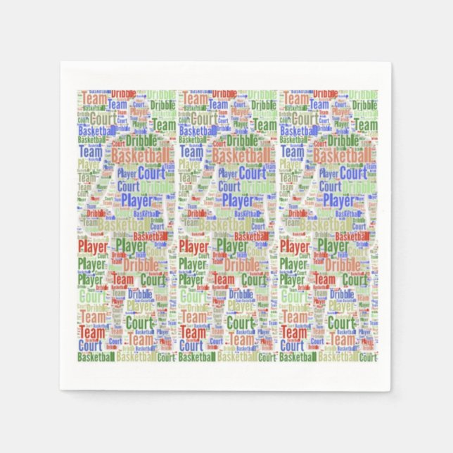Paper Napkins Basketball Player Serviette (Vorderseite)