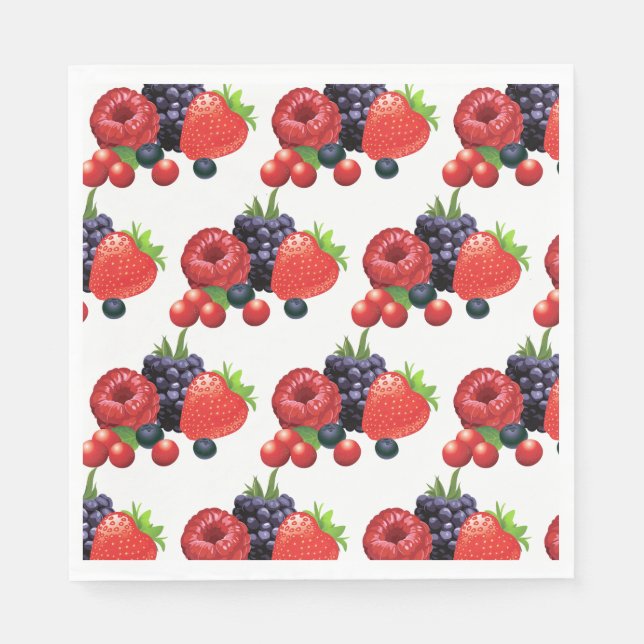 Paper Napkins-Berry Berry Serviette (Vorderseite)