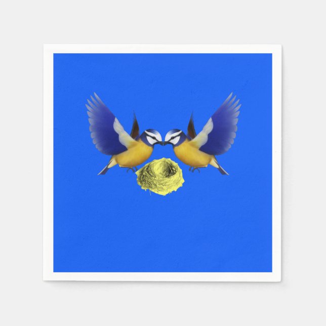 Paper Napkins Bird Serviette (Vorderseite)