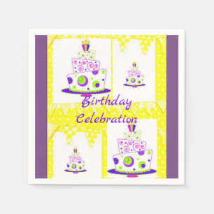 Paper Napkins Birthday Serviette