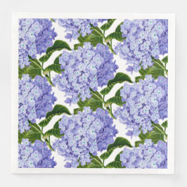 Paper Napkins-Blue Hydrangeas Serviette