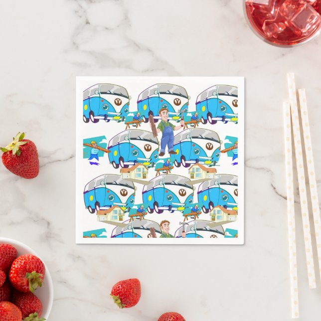 Paper Napkins, Carpenter Napkins Serviette (Beispiel)
