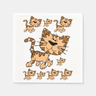 Paper Napkins Cat Serviette