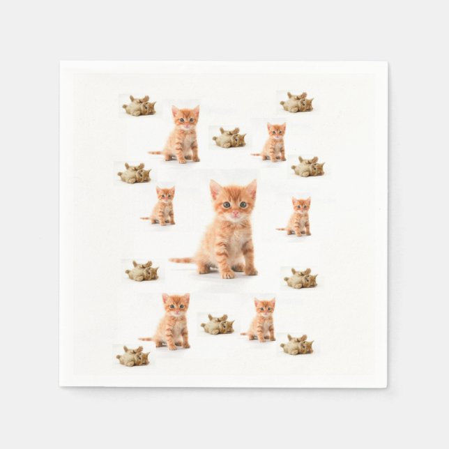 Paper Napkins Cat Serviette (Vorderseite)