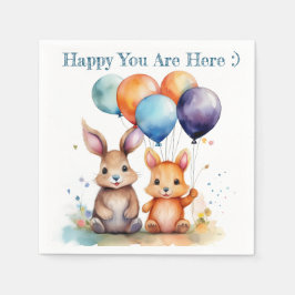 Paper Napkins Celebration Theme Serviette